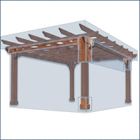10' X 12' Patio Pergola, Cedar Wood Pergolas with Solid Structure, Pergola Kits, Outdoor Pergolas and Gazebos with Slatted Trellis Roof for Deck Backyard Grill Party Garden — How It Works